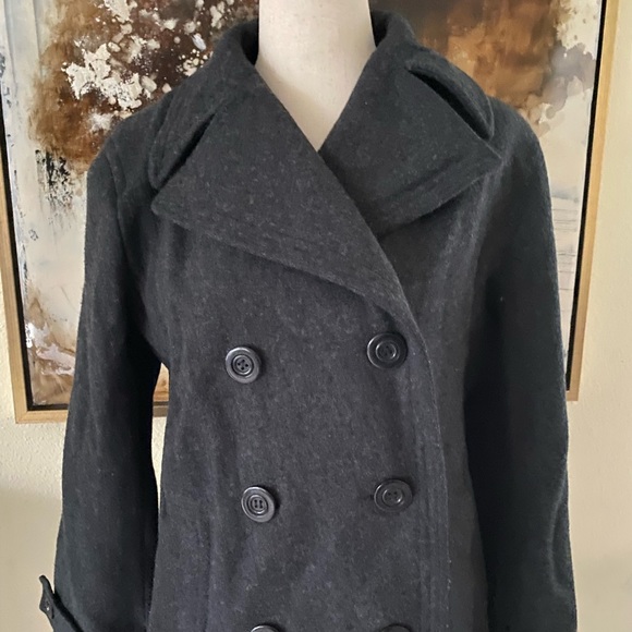 Stephanie Mathews pea coat jacket size Medium - - Picture 2 of 11